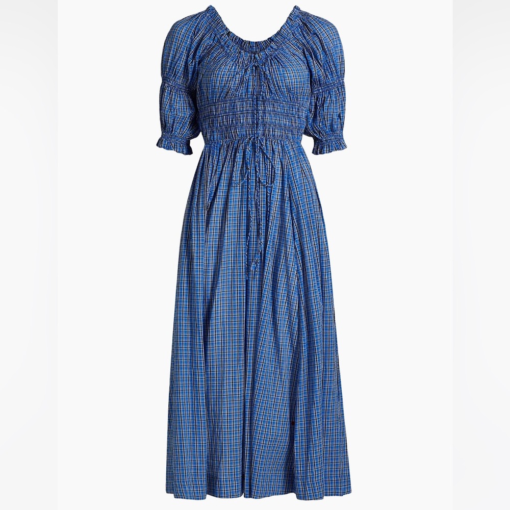 Doen Ischia Dress in Plaid Check
